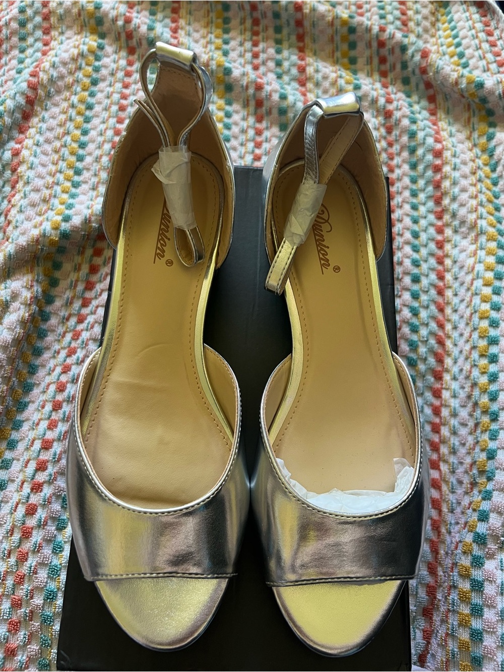 Dunion Silver Pearl Flats